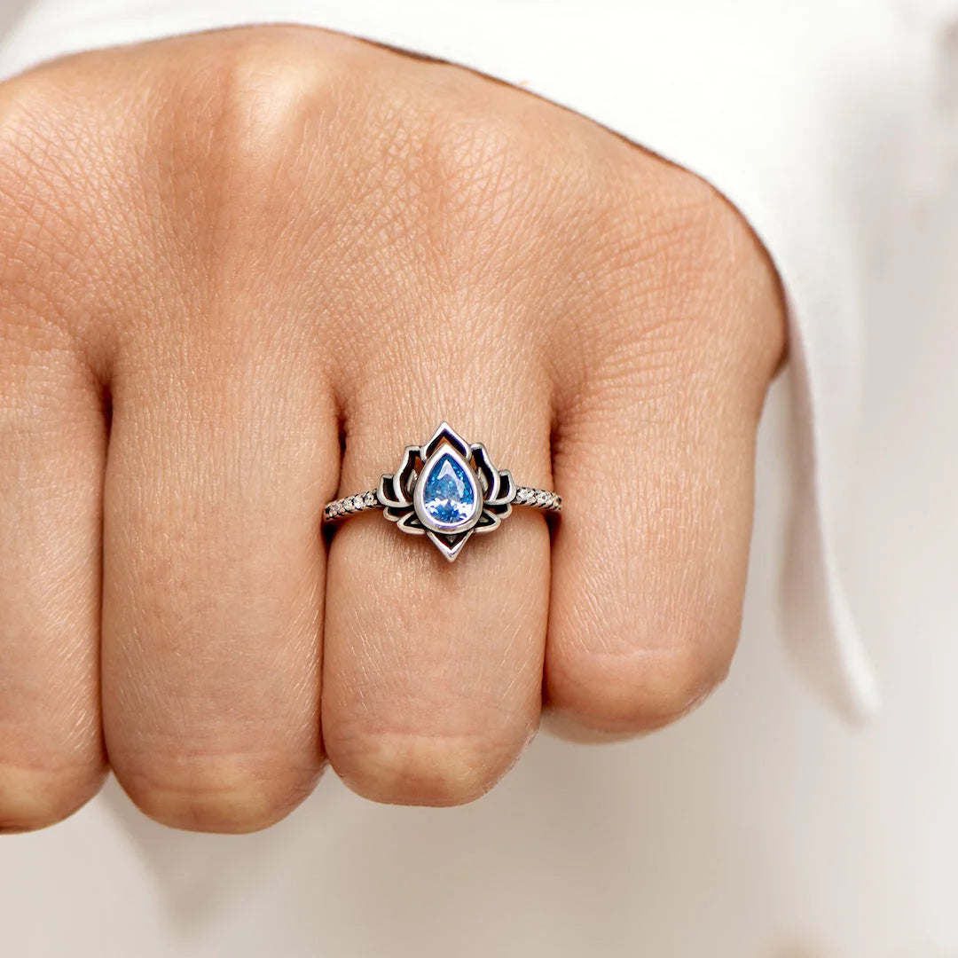 Blue Bloom Ring