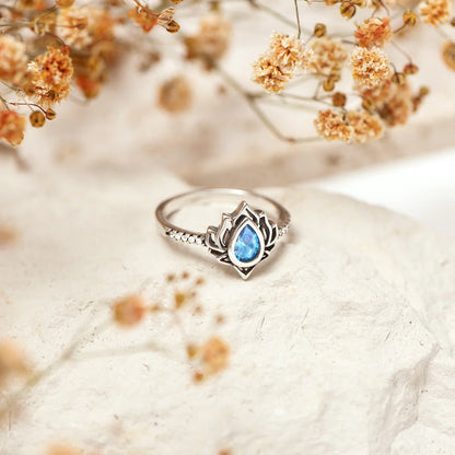 Blue Bloom Ring