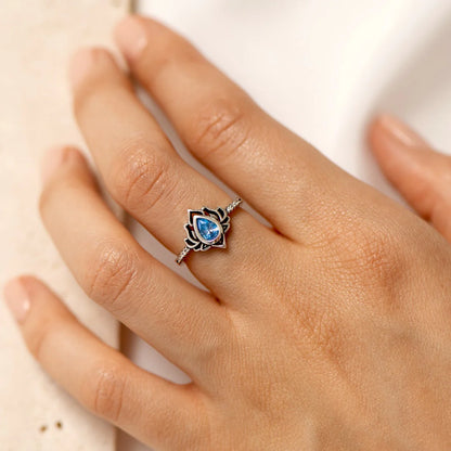 Blue Bloom Ring