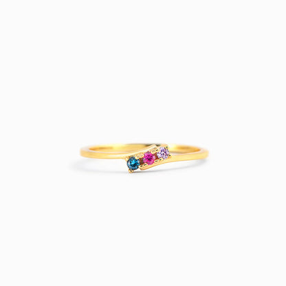 "Mama's Eternal Love" Personalized 1-5 Kids Birthstone Ring