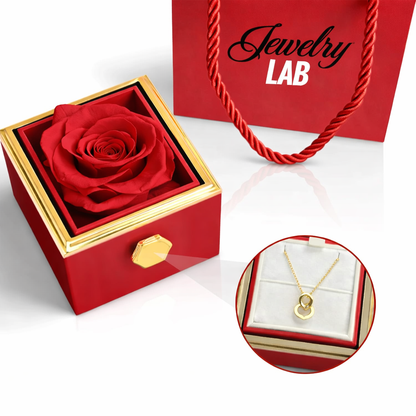 Rotating Eternal Rose Box – Personalized Name