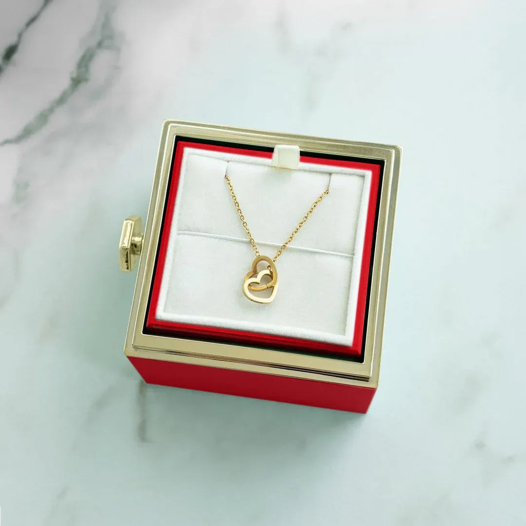 Rotating Eternal Rose Box – Personalized Name